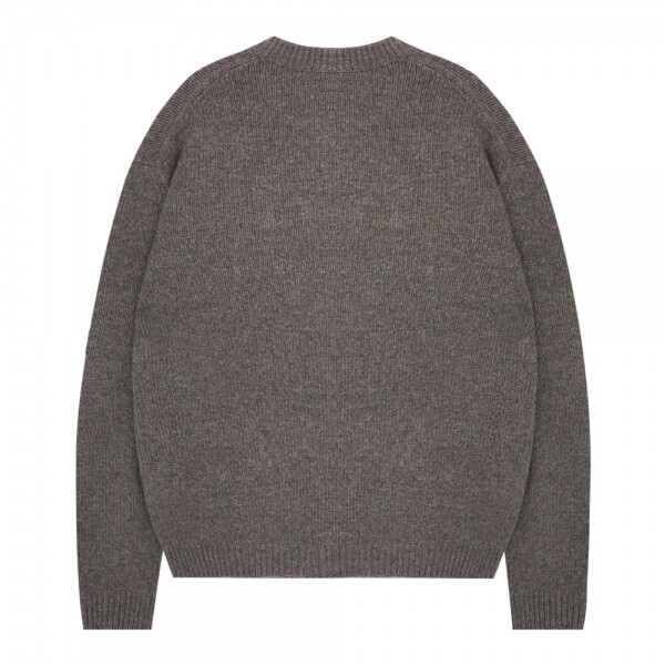 꼬르소밀라노,메종키츠네 남성 드레스드 폭스 다크 그레이 멜란지 니트 PM00806KH0002 H170