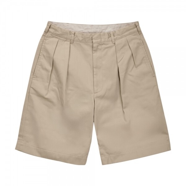 꼬르소밀라노,나나미카 남성 더블 플리츠 카키 반바지 S25SD108E KHAKI