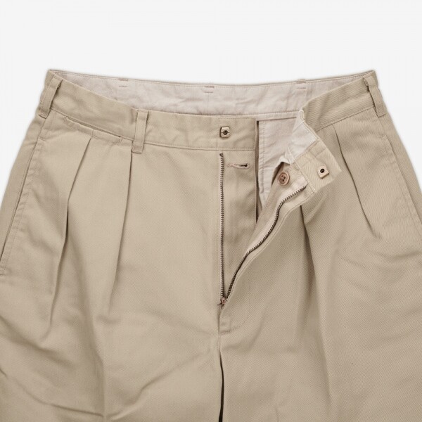 꼬르소밀라노,나나미카 남성 더블 플리츠 카키 반바지 S25SD108E KHAKI