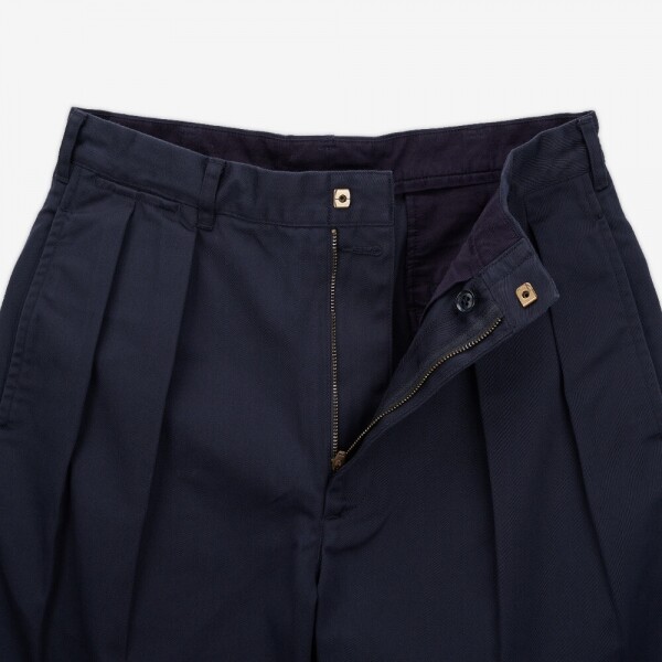 꼬르소밀라노,나나미카 남성 더블 플리츠 네이비 반바지 S25SD108E NAVY