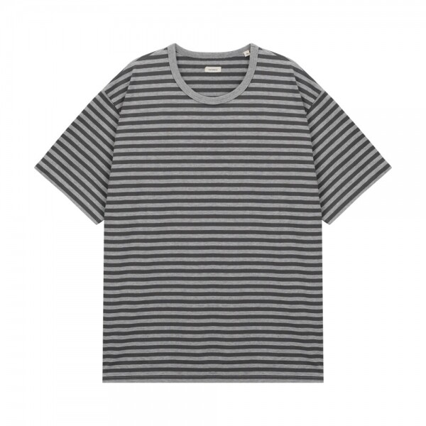 꼬르소밀라노,나나미카 남성 스트라이프 믹스 그레이/그레이 반팔티 S25SH120E MIXGRAYXGRAY
