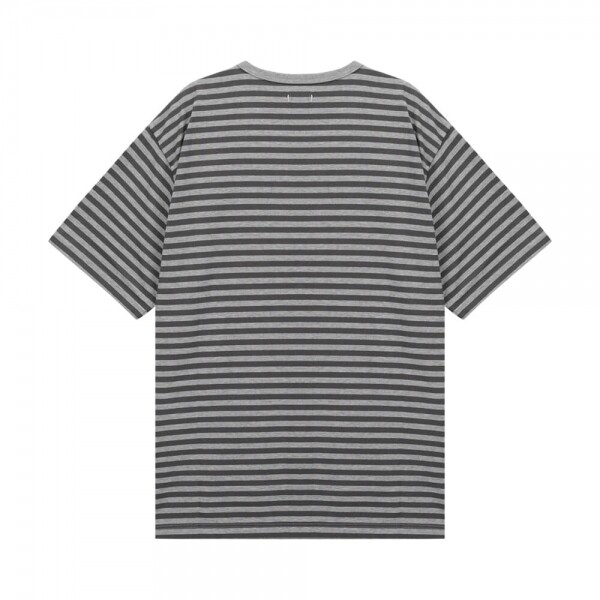 꼬르소밀라노,나나미카 남성 스트라이프 믹스 그레이/그레이 반팔티 S25SH120E MIXGRAYXGRAY