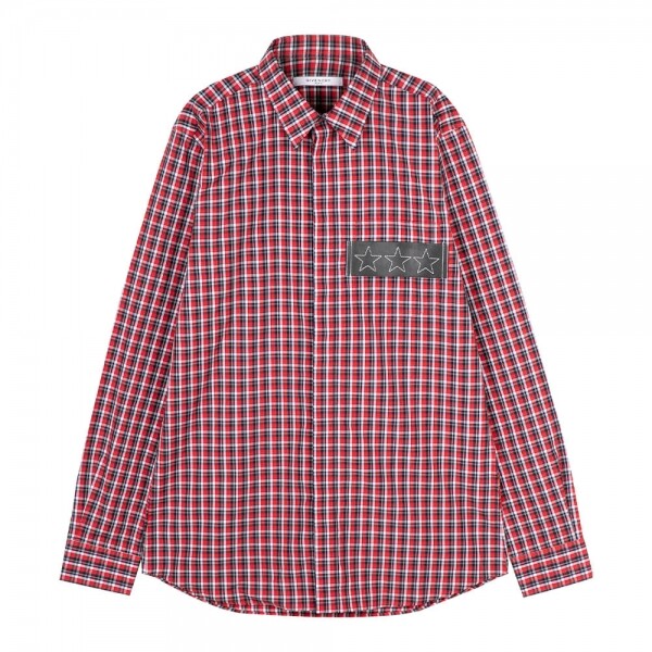 꼬르소밀라노,지방시 남성 스타 패치 레드 셔츠 6025 401 600