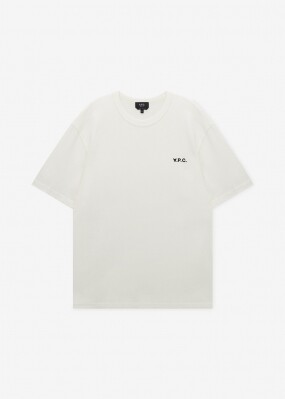 아페쎄 남성 VPC 자수 로고 블랑/다크 네이비 반팔티
