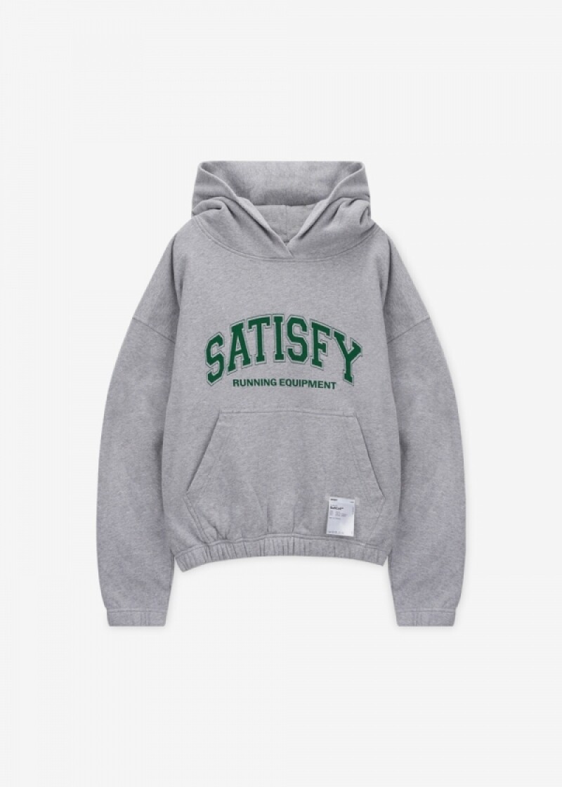새티스파이 남성 소프트셀 헤더 그레이 후드티 11046 HG SAC