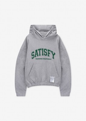 새티스파이 남성 소프트셀 헤더 그레이 후드티 11046 HG SAC