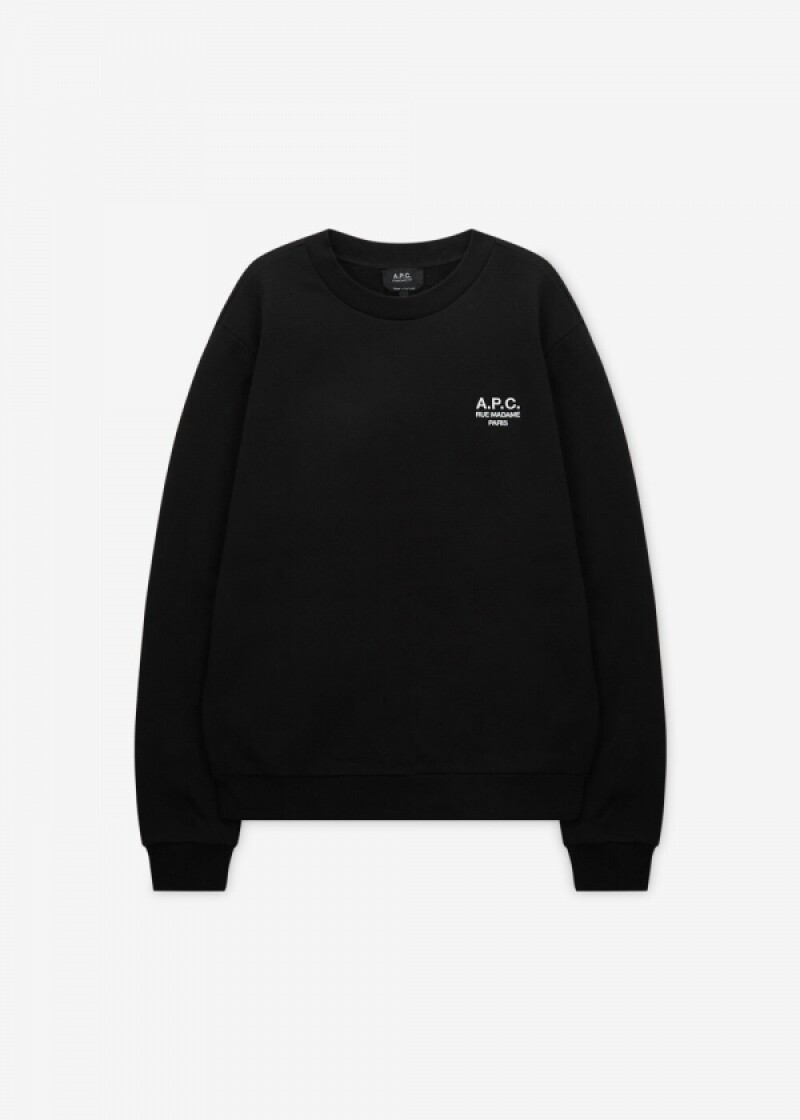 아페쎄 남성 루 마담 블랙/화이트 맨투맨 COHBV M27913 TZC